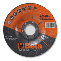 BETA 11011H 230X6,5 Hiomalaikka käsikäyttöisiin kulmahiomakoneisiin joissa nopeudensäätö, teräksille, kova, upotettu keskiöreikä Ø 22,23mm