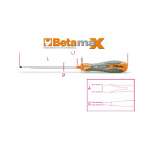 Beta 1290HS 4X100-SCREWDRIVERS FOR SLOTTED