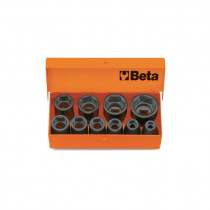 BETA 710/C10 voimahylsysarja metallisalkussa, STANDARD-sarja, 10-avainta. Vääntiö 3/8”