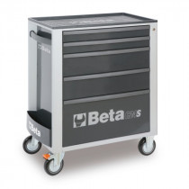 BETA C24S/5-G liikuteltava työkaluvaunu 5:llä laatikolla, harmaa