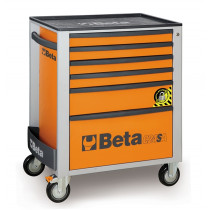 BETA C24SA/6-O liikuteltava työkaluvaunu 6:lla laatikolla, ANTI-TILT, oranssi
