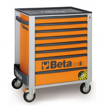 BETA C24SA/8-O liikuteltava työkaluvaunu 8:lla laatikolla, ANTI-TILT, oranssi