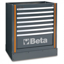 BETA C55M7 työtason alle kiinteästi sijoitettava elementti 7:llä laatikolla c55-sarjan kalusteyhdistelmiin